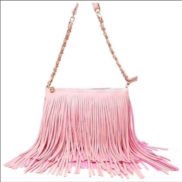 SOLD OUT! Pink Bag with Fringe🌟 - Picture 2 of 4
